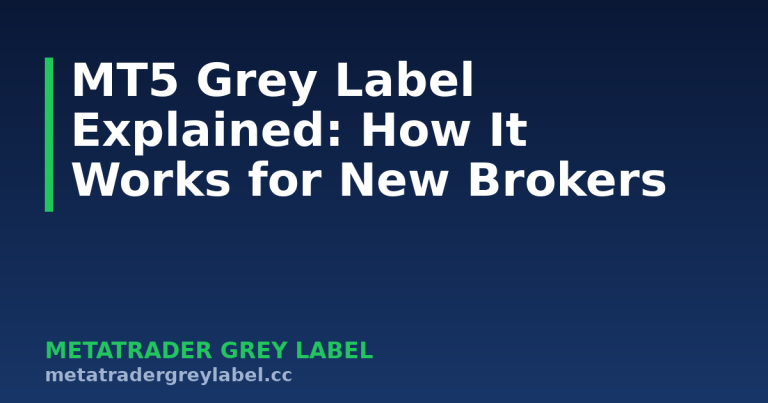 MT5 Grey Label Explained: How It Works for New Brokers - MetaTrader grey label guide