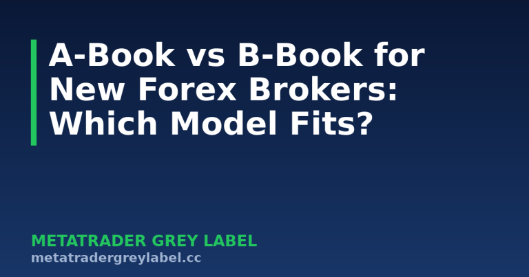 A-Book vs B-Book for New Forex Brokers: Which Model Fits? - MetaTrader grey label guide